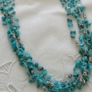 Kenneth Cole 5 strand turquoise necklace